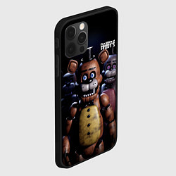 Чехол для iPhone 12 Pro Five Nights at Freddys персонажи, цвет: 3D-черный — фото 2