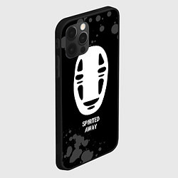 Чехол для iPhone 12 Pro Spirited Away glitch на темном фоне, цвет: 3D-черный — фото 2