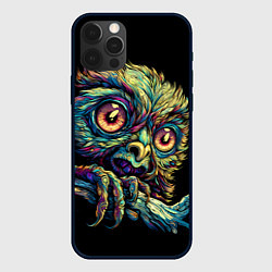 Чехол для iPhone 12 Pro Психоделический тамарин, цвет: 3D-черный