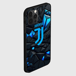 Чехол для iPhone 12 Pro Blue logo Juventus, цвет: 3D-черный — фото 2