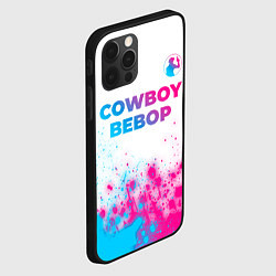 Чехол для iPhone 12 Pro Cowboy Bebop neon gradient style: символ сверху, цвет: 3D-черный — фото 2