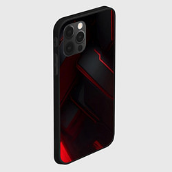 Чехол для iPhone 12 Pro Красная бесконечность, цвет: 3D-черный — фото 2