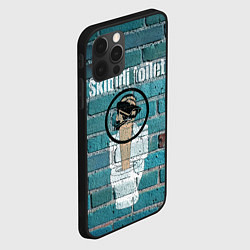 Чехол для iPhone 12 Pro Skibidi toilet Graffiti, цвет: 3D-черный — фото 2