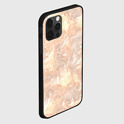 Чехол для iPhone 12 Pro Бежевый вихрь, цвет: 3D-черный — фото 2