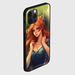Чехол для iPhone 12 Pro Девушка лисица в лесу, цвет: 3D-черный — фото 2