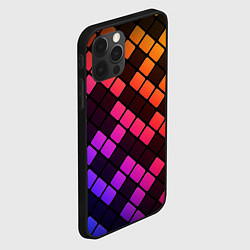Чехол для iPhone 12 Pro Цветной тетрис, цвет: 3D-черный — фото 2