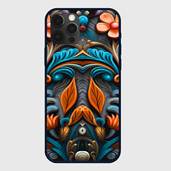 Чехол для iPhone 12 Pro Mirrow floral pattern - art - vogue, цвет: 3D-черный