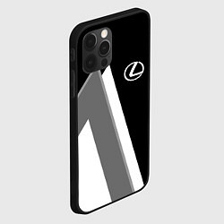 Чехол для iPhone 12 Pro Лексус - спортивный серый, цвет: 3D-черный — фото 2
