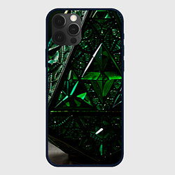Чехол для iPhone 12 Pro Таинственный изумруд, цвет: 3D-черный