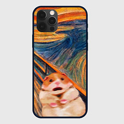 Чехол для iPhone 12 Pro Крик хомяка, цвет: 3D-черный