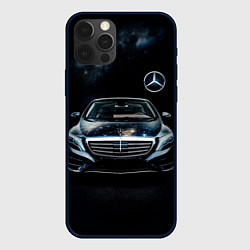 Чехол для iPhone 12 Pro Mercedes Benz, цвет: 3D-черный