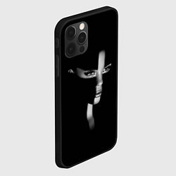 Чехол для iPhone 12 Pro Красивая монахиня - готический крест, цвет: 3D-черный — фото 2