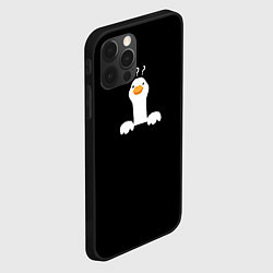 Чехол для iPhone 12 Pro Вопрошающий гусь, цвет: 3D-черный — фото 2