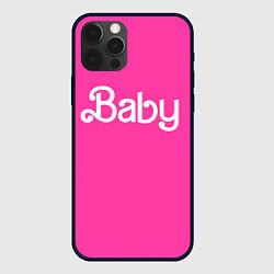 Чехол для iPhone 12 Pro Барби ребенок, цвет: 3D-черный