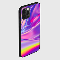 Чехол для iPhone 12 Pro Радужное северное сияние, цвет: 3D-черный — фото 2