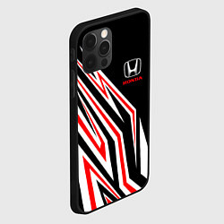 Чехол для iPhone 12 Pro Хонда - белый и красный, цвет: 3D-черный — фото 2