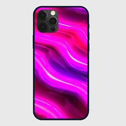 Чехол для iPhone 12 Pro Розовая объемная абстракция, цвет: 3D-черный