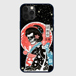 Чехол для iPhone 12 Pro Гейша Японии в кимоно - смерть полнолуние, цвет: 3D-черный