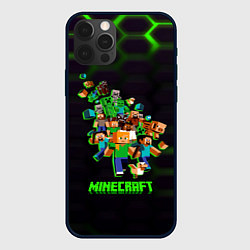 Чехол для iPhone 12 Pro Minecraft story the game, цвет: 3D-черный