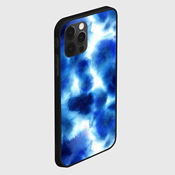 Чехол для iPhone 12 Pro Акварельные абстрактные пятна напоминающие космос, цвет: 3D-черный — фото 2