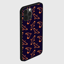Чехол для iPhone 12 Pro Вороны неон, цвет: 3D-черный — фото 2