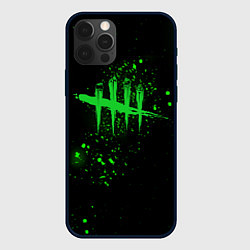 Чехол для iPhone 12 Pro Dead by daylight logo game, цвет: 3D-черный