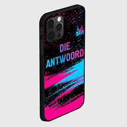 Чехол для iPhone 12 Pro Die Antwoord - neon gradient: символ сверху, цвет: 3D-черный — фото 2
