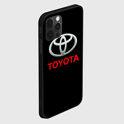 Чехол для iPhone 12 Pro Toyota sport car, цвет: 3D-черный — фото 2