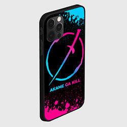 Чехол для iPhone 12 Pro Akame ga Kill - neon gradient, цвет: 3D-черный — фото 2