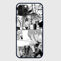 Чехол для iPhone 12 Pro Человек Бензопила манга, цвет: 3D-черный