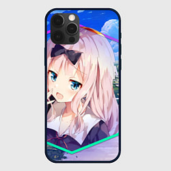 Чехол для iPhone 12 Pro Kaguya-sama wa Kokurasetai Чика Фудживара, цвет: 3D-черный