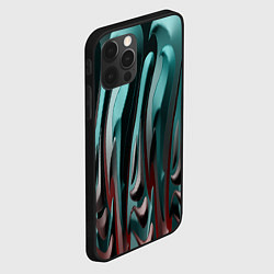 Чехол для iPhone 12 Pro Металлический рельеф, цвет: 3D-черный — фото 2