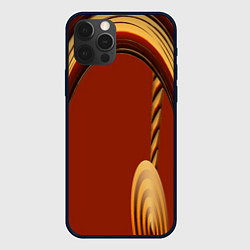Чехол для iPhone 12 Pro Древесные изгибы, цвет: 3D-черный