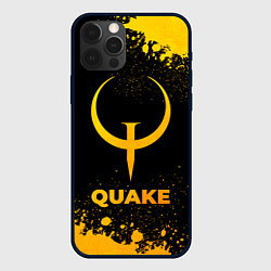 Чехол для iPhone 12 Pro Quake - gold gradient, цвет: 3D-черный