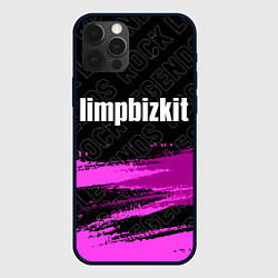 Чехол для iPhone 12 Pro Limp Bizkit rock legends: символ сверху, цвет: 3D-черный