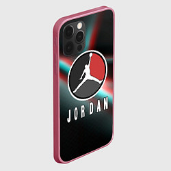 Чехол для iPhone 12 Pro Nba jordan sport, цвет: 3D-малиновый — фото 2