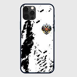Чехол для iPhone 12 Pro Россия спорт краски герб, цвет: 3D-черный