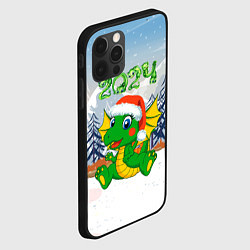 Чехол для iPhone 12 Pro Милый дракончик 2024 год, цвет: 3D-черный — фото 2