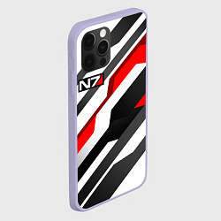 Чехол для iPhone 12 Pro Mass effect - white uniform n7, цвет: 3D-светло-сиреневый — фото 2