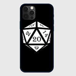 Чехол для iPhone 12 Pro D20, цвет: 3D-черный