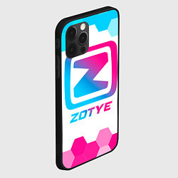 Чехол для iPhone 12 Pro Zotye neon gradient style, цвет: 3D-черный — фото 2