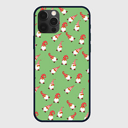 Чехол для iPhone 12 Pro Гномы бородачи, цвет: 3D-черный