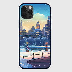 Чехол iPhone 12 Pro Зимний большой город