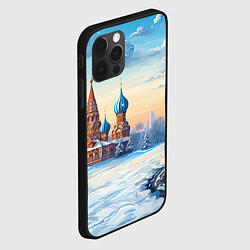 Чехол для iPhone 12 Pro Российская зима, цвет: 3D-черный — фото 2