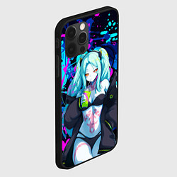 Чехол для iPhone 12 Pro Ребекка и граффити - киберпанк, цвет: 3D-черный — фото 2