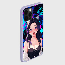 Чехол для iPhone 12 Pro Шинобу ахегао, цвет: 3D-светло-сиреневый — фото 2
