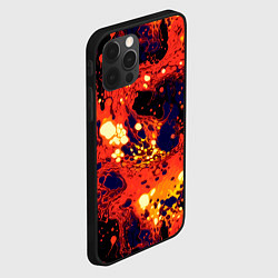 Чехол для iPhone 12 Pro Огненная вулканическая лава, цвет: 3D-черный — фото 2