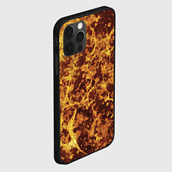 Чехол для iPhone 12 Pro Абстракция - желтый антрацит, цвет: 3D-черный — фото 2