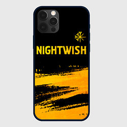 Чехол для iPhone 12 Pro Nightwish - gold gradient посередине, цвет: 3D-черный