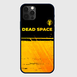 Чехол для iPhone 12 Pro Dead Space - gold gradient посередине, цвет: 3D-черный